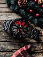 New High Quality Original Men Luck Flywheel Waterproof Quartz Watch