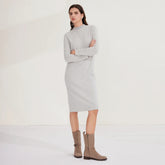 Luxury Knit Winter Long Sleeve Slim Fit Elegant Maxi Dress