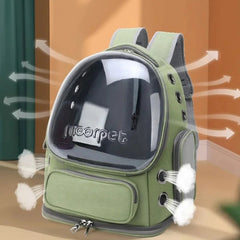 Pet Cat Transparent Carrier Bag Outdoor Travel for Cats Small Dogs