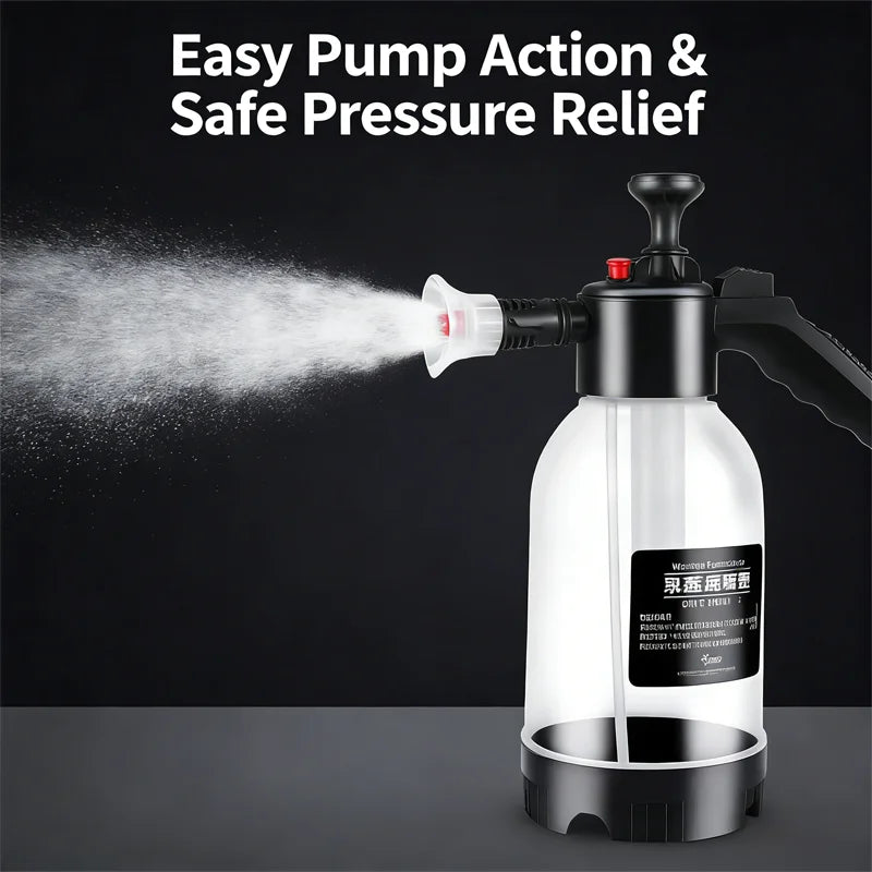 Portable 2L Car Foam Sprayer with Safety Valve