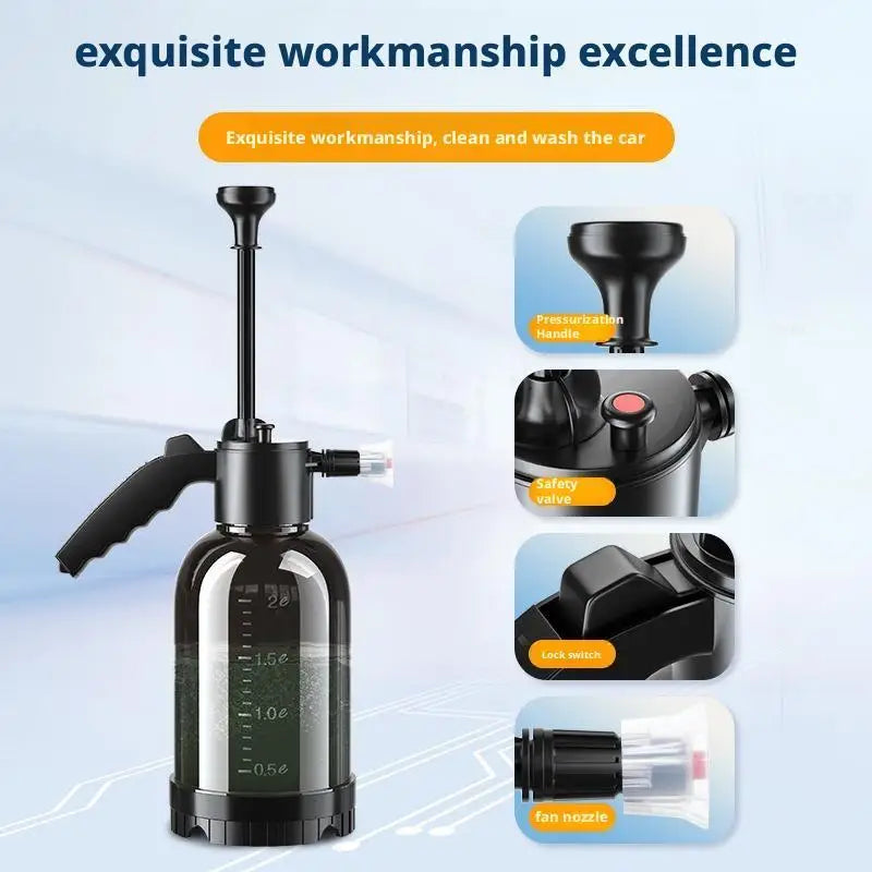 Portable 2L Car Foam Sprayer with Safety Valve