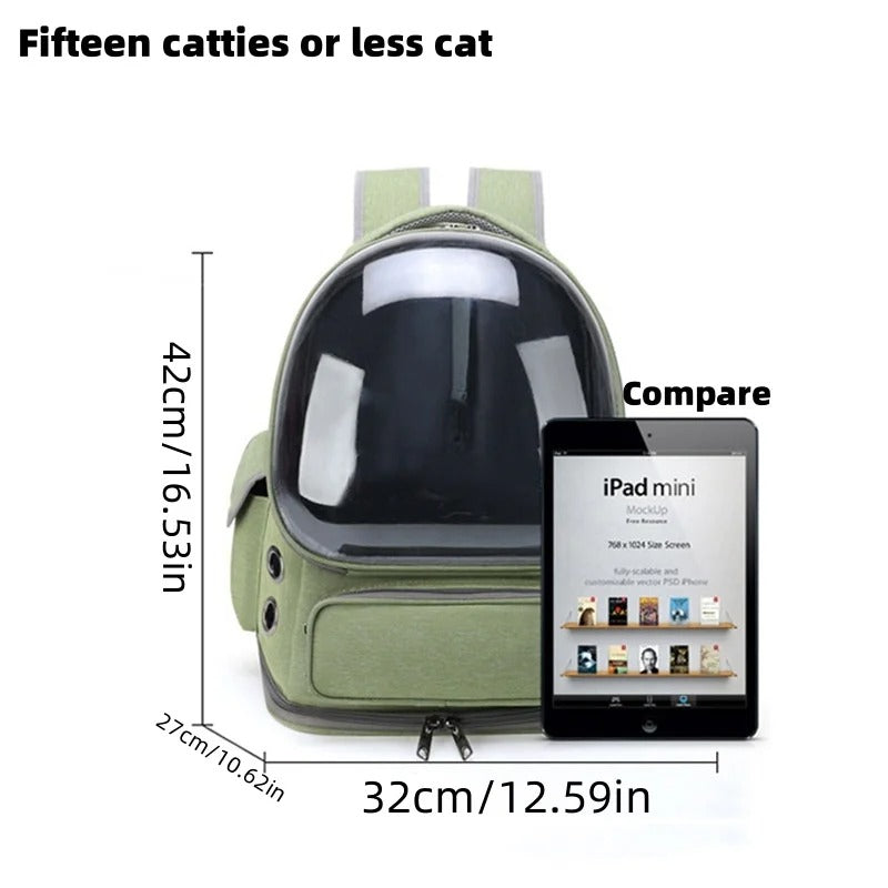 Pet Cat Transparent Carrier Bag Outdoor Travel  for Cats Small Dogs